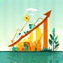 Illustration von Wachstum und Erfolg durch Messung.